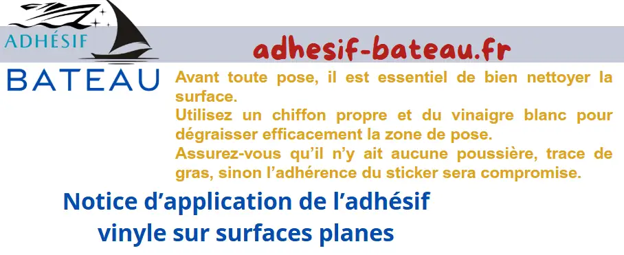Suivez notre tuto simple pour poser un sticker vinyle marin sans bulles, plus notice PDF à télécharger.