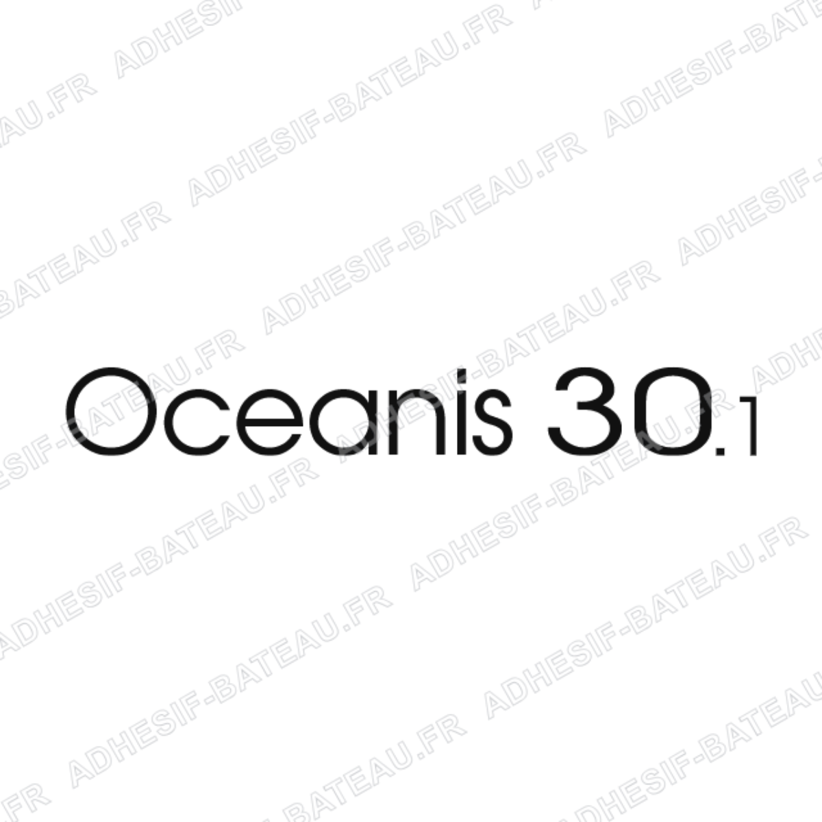 Logo Bénéteau Oceanis 30.1 avec lettrage fin et moderne pour voilier