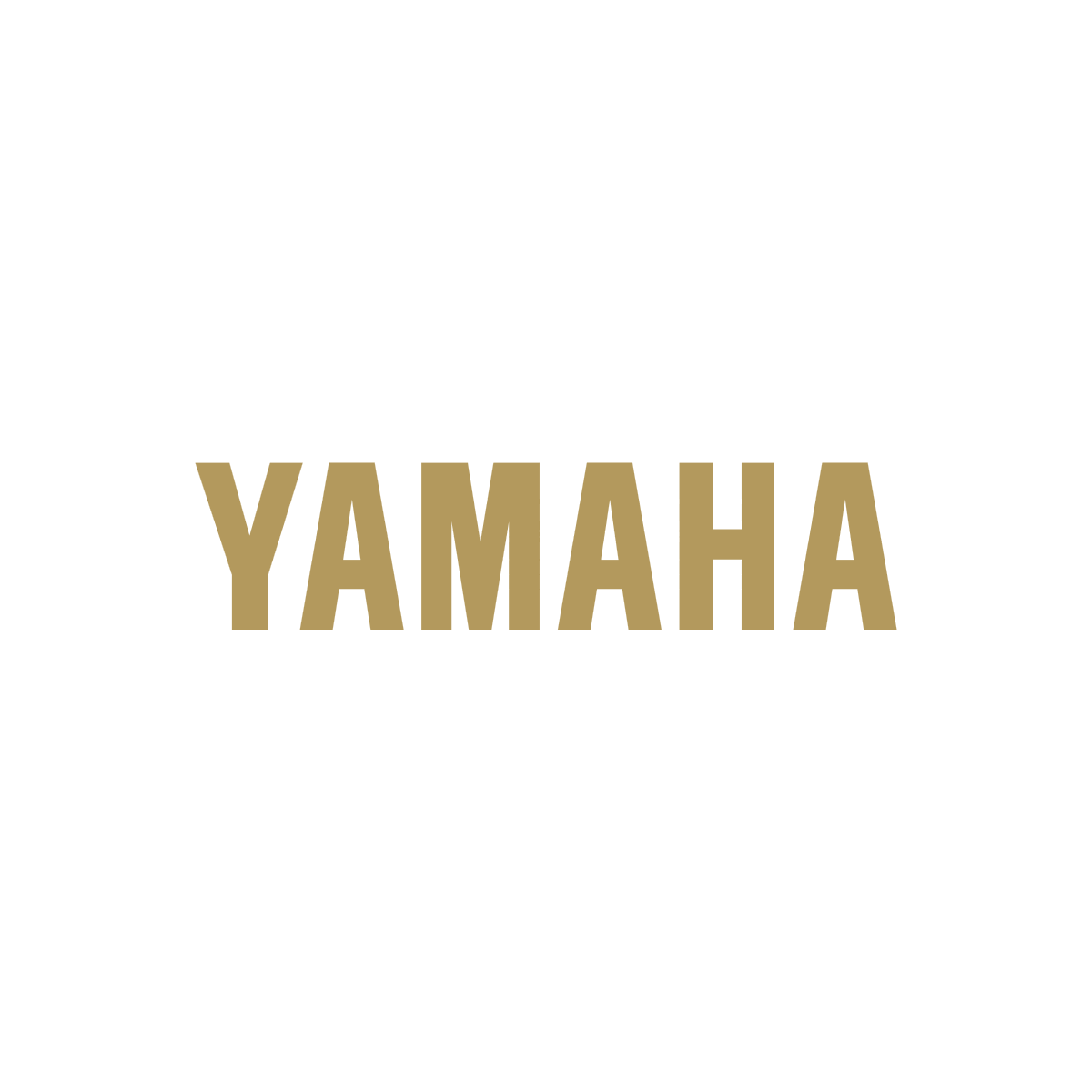 Logo Yamaha noir composé uniquement du nom de la marque en lettres majuscules épaisses - Imitation Or